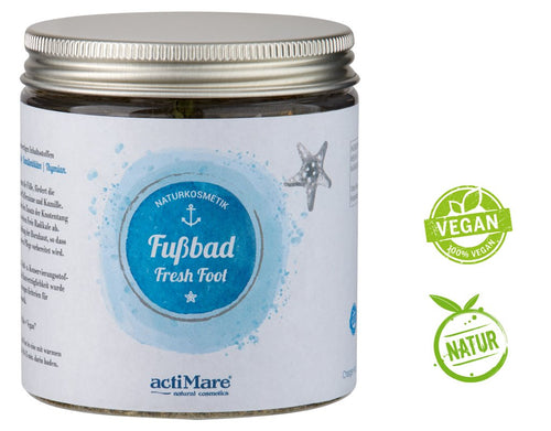 actiMare Fußbad Fresh Foot - 200g | Naturkosmetik | natürlich und vegan - actiMare.de Shop